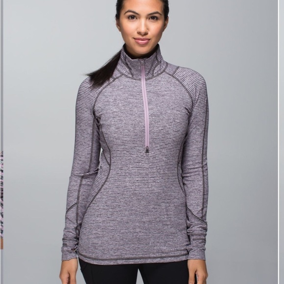 Lululemon Face Your Peace Pink and Gray Running Pullover Size 8 - Picture 2 of 11